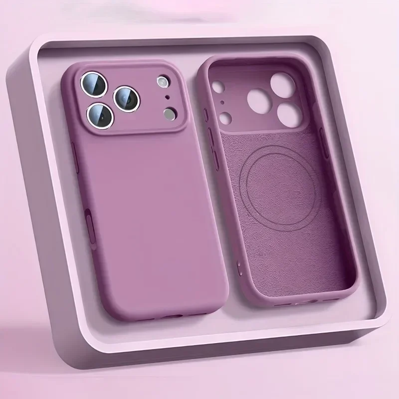 Liquid Silicone Magnetic Phone Case - الأصلي السائل سيليكون ل Magsafe المغناطيسي