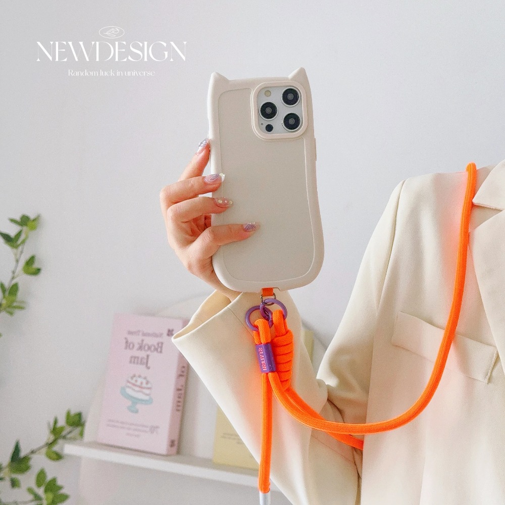 Crossbody Lanyard Neck Strap Case - حزام رقبة قابل للتعديل بسيط على