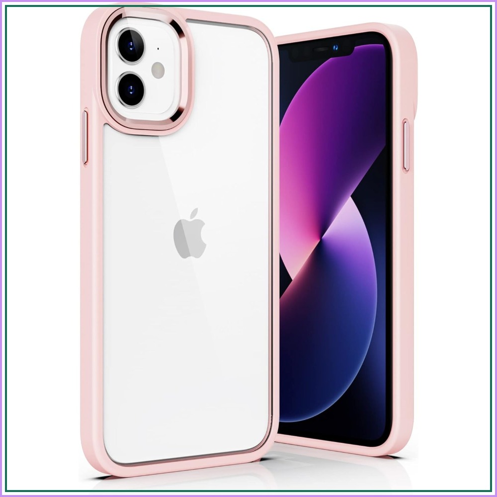 Clear Shockproof Bumper Case - حافظة شفافة مقاومة للصدمات لهاتف آيفون