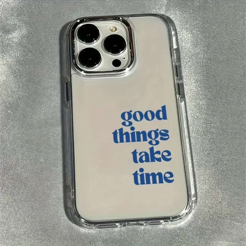 Clear Shockproof Bumper Case - أشياء جيدة تأخذ الوقت حافظة إطار