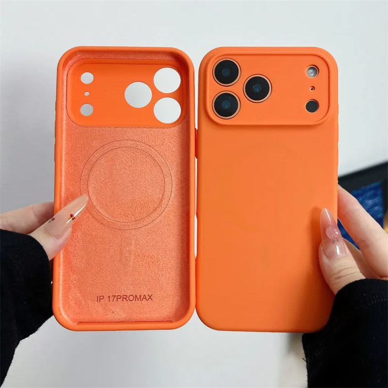 Liquid Silicone Magnetic Phone Case - غطاء هاتف مغناطيسي من السيليكون السائل
