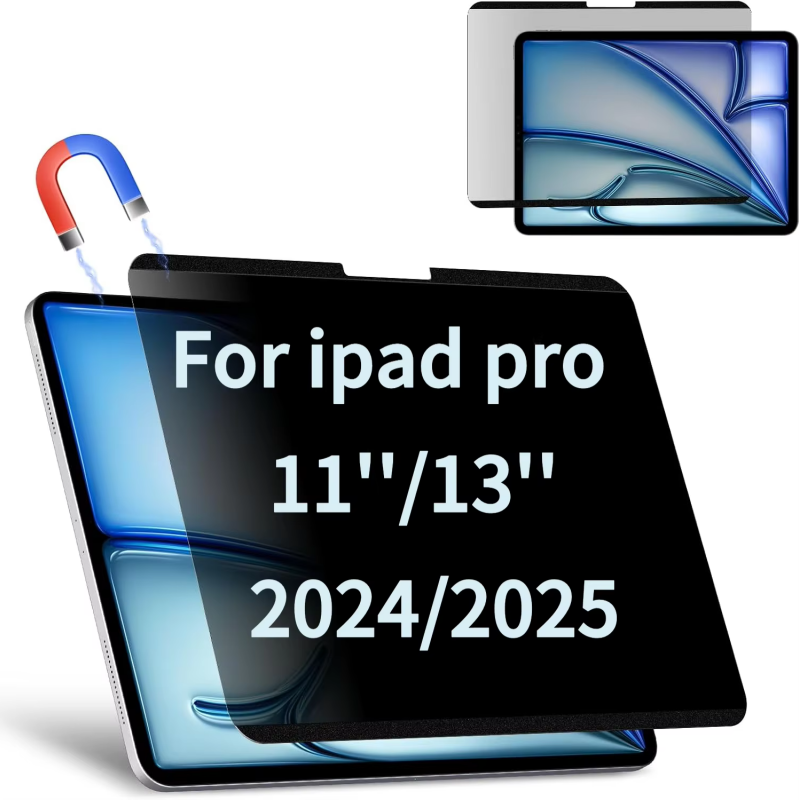 Matte Anti Glare Screen Protector - واقي شاشة مغناطيسي للخصوصية لجهاز iPad