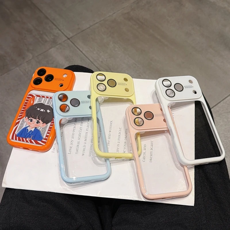 Clear Shockproof Bumper Case - غطاء هاتف فاخر شفاف من الأكريليك