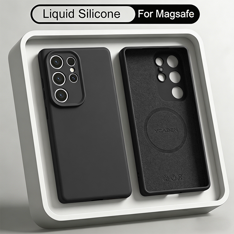 Liquid Silicone Magnetic Phone Case - غطاء هاتف مغناطيسي من السيليكون السائل