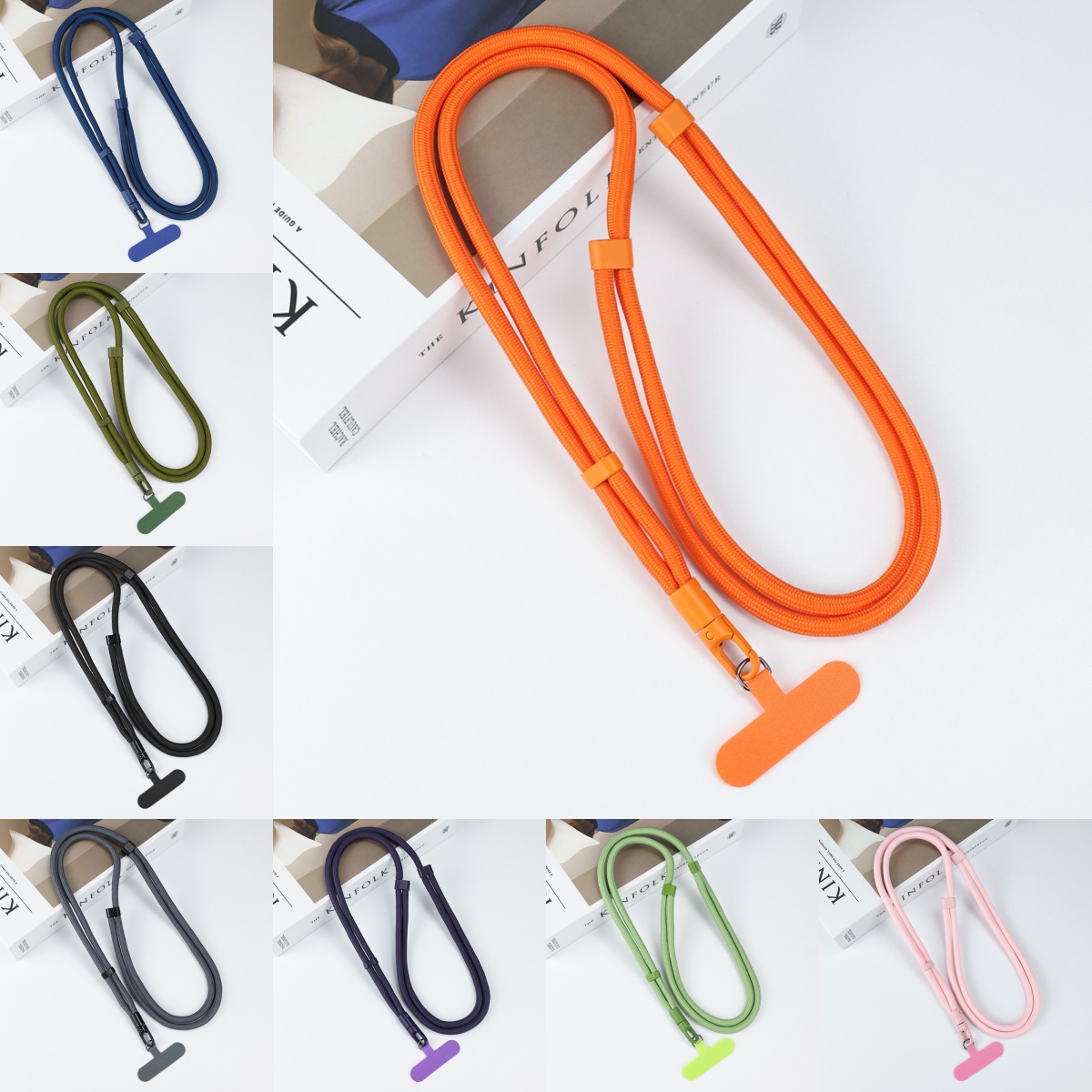 Crossbody Lanyard Neck Strap Case - حبل هاتف عالمي مع مشبك مطور