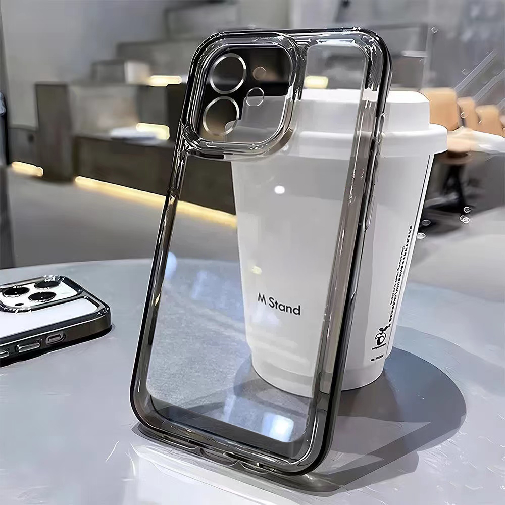 Clear Shockproof Bumper Case - غطاء هاتف فاخر لـ iPhone 15
