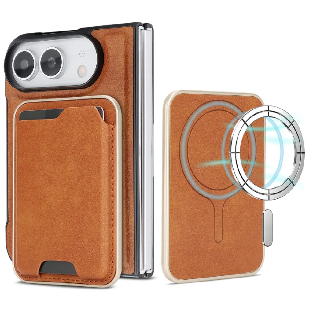 Leather Wallet Card Holder Phone Cover - محفظة جلدية قابلة للفصل مع حامل