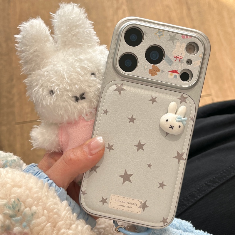 Cute Cartoon Wrist Strap Silicone Case - حافظة هاتف فاخرة بتصميم كرتوني لطيف