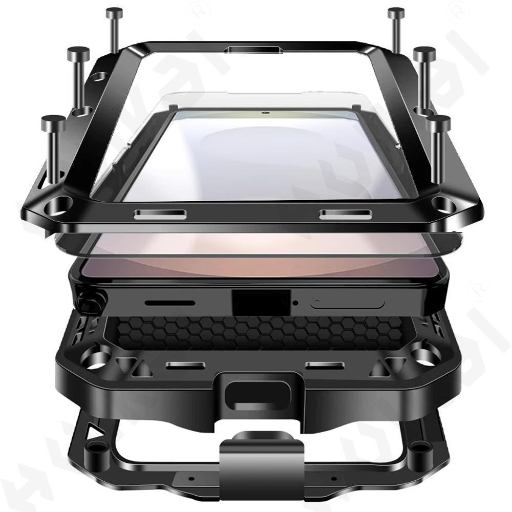 Heavy Duty 360 Full Body Protective Case - غطاء حماية معدني قوي لهواتف سامسونج