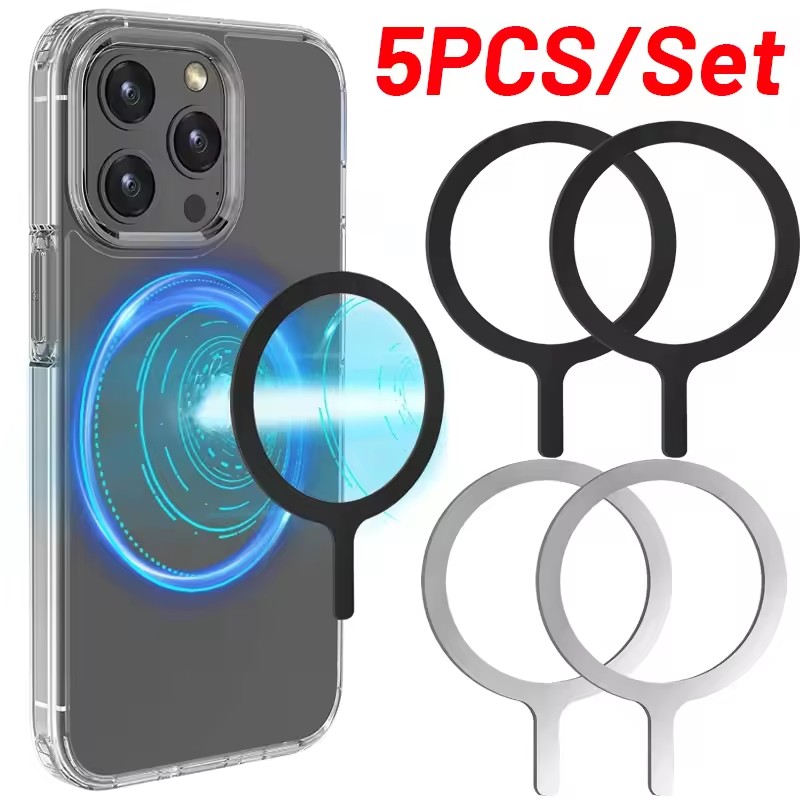 Phone Stands - 5-1 قطعة حلقة لاصقة لشحن ماج