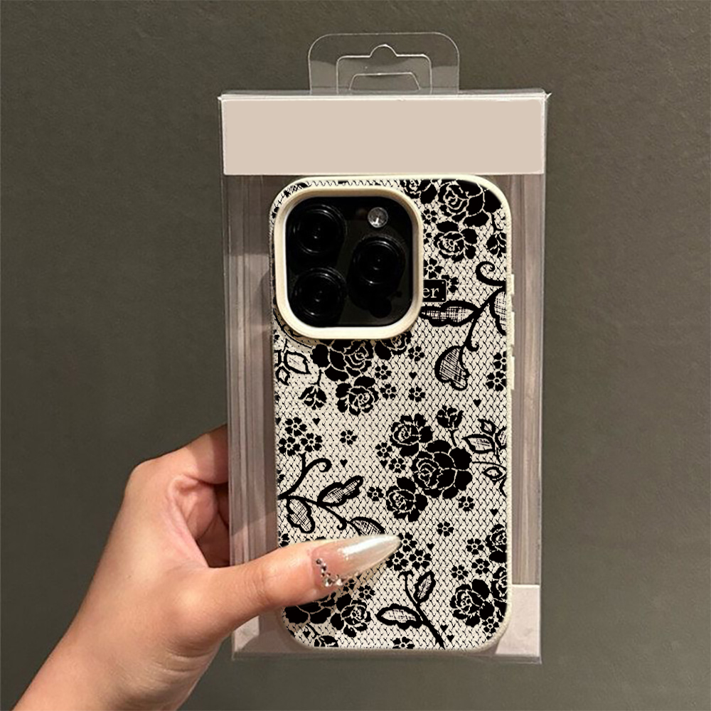 غطاء هاتف أنيق من مادة TPU الن - مراجعة Vintage Floral Pattern Soft Case وسعره
