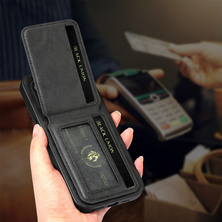 حافظة هاتف مع حامل بطاقات وغطا - مراجعة Leather Wallet Card Holder Phone Cover وسعره