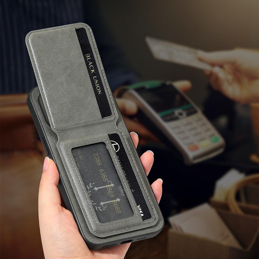 حافظة هاتف مع حامل بطاقات وغطا - مراجعة Leather Wallet Card Holder Phone Cover وسعره