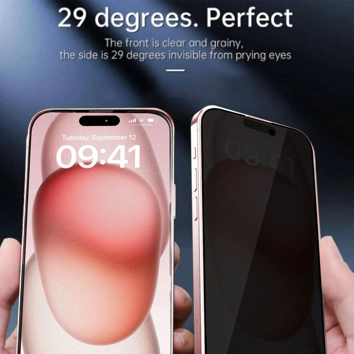 3 قطع واقي شاشة للخصوصية، متوا - مراجعة Anti Spy Privacy Glass Case وسعره