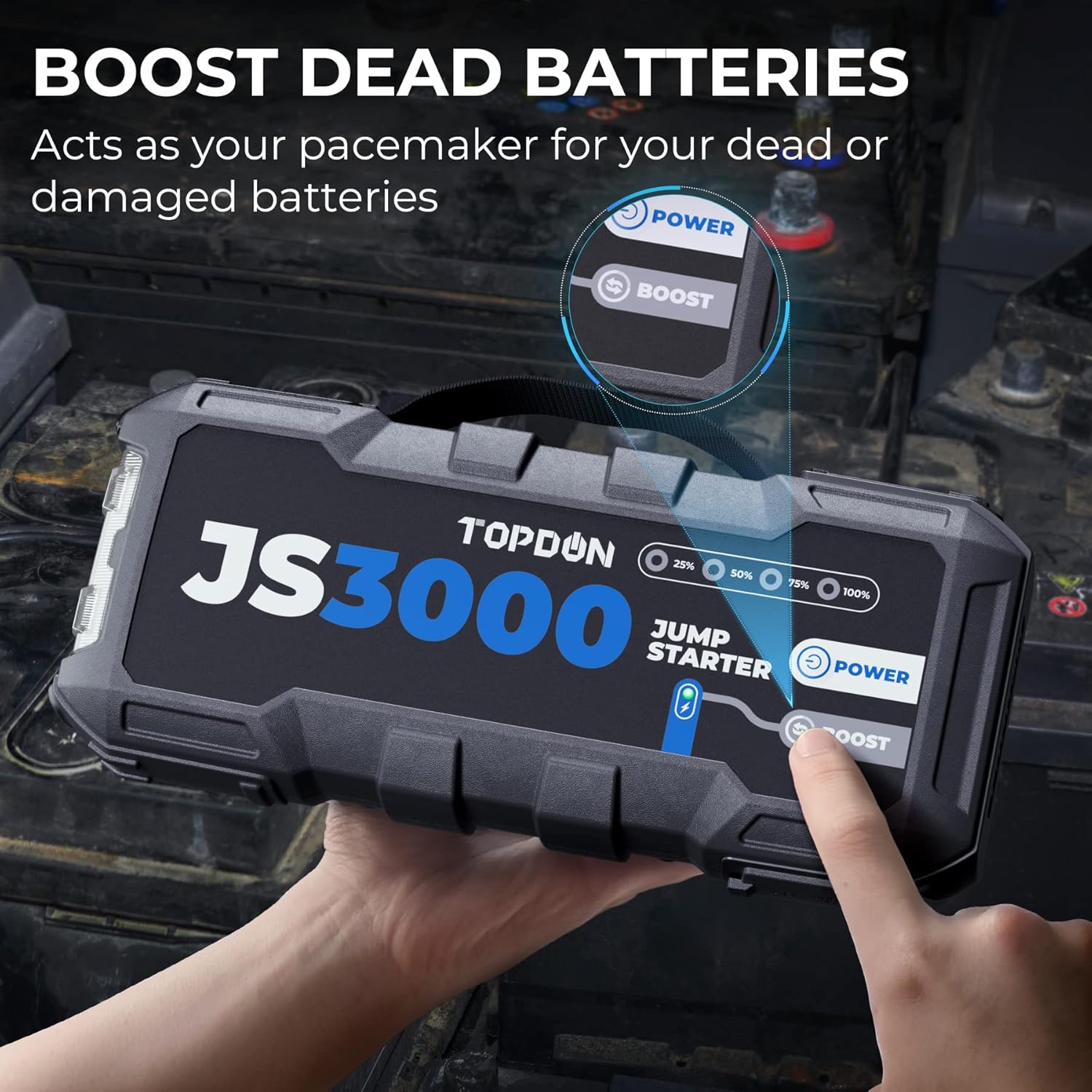 Topdon JS3000 3000A سيارة الان - مراجعة Power Banks وسعره