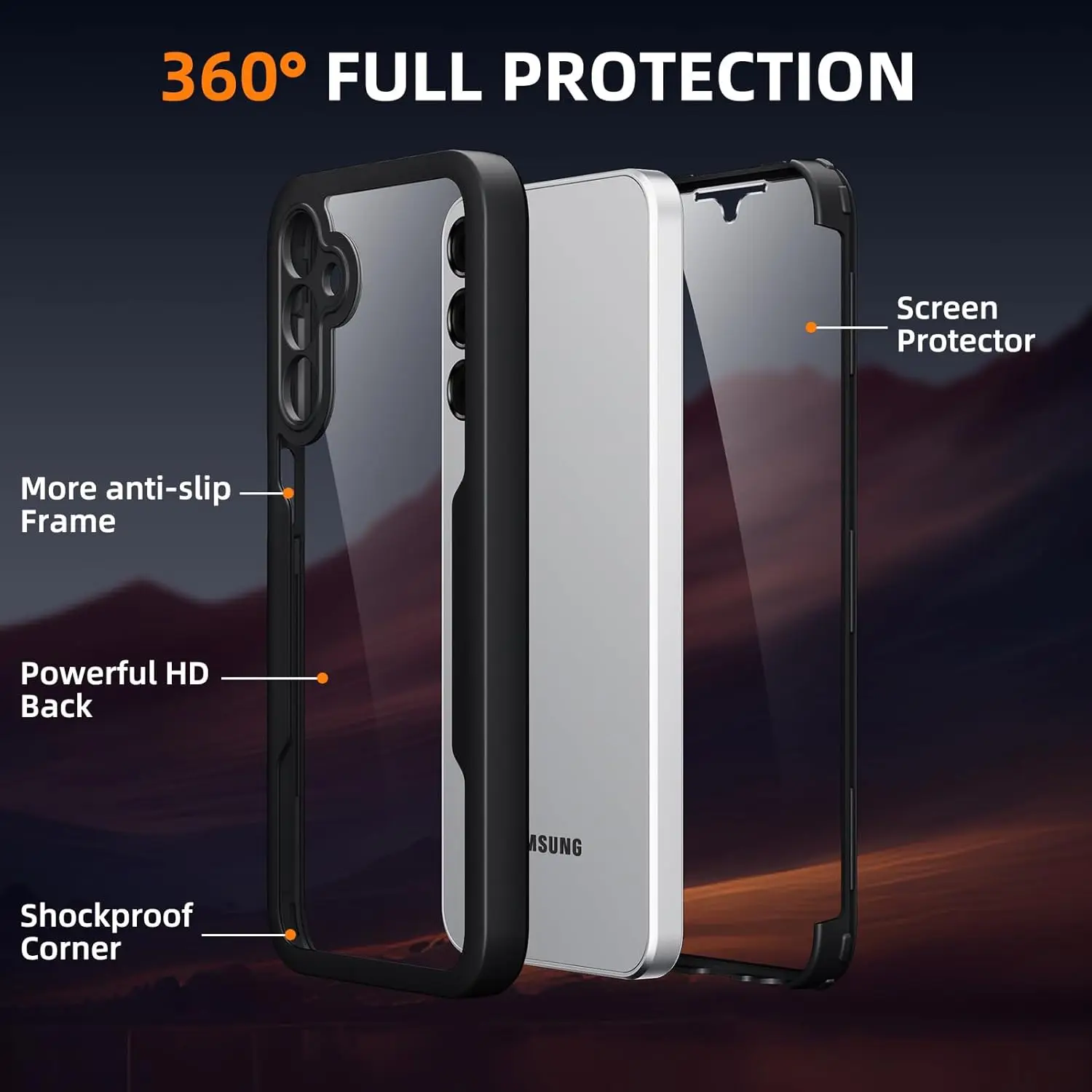 الثقيلة واضحة 360 °   حافظة كا - مراجعة Heavy Duty 360 Full Body Protective Case وسعره
