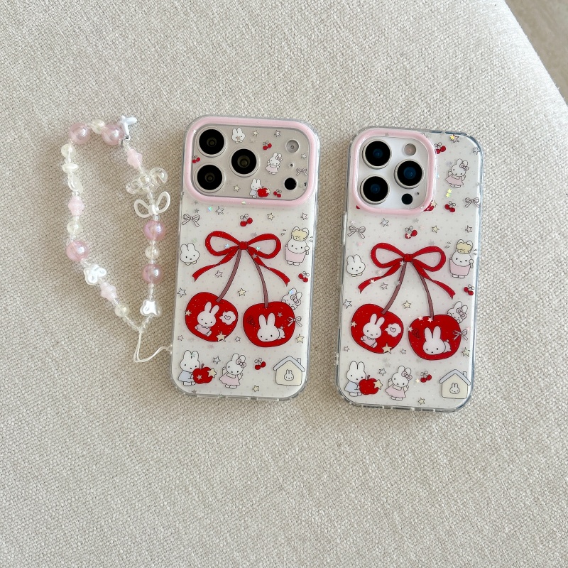غطاء هاتف لطيف بتصميم الكرتون  - مراجعة Cute Cartoon Wrist Strap Silicone Case وسعره