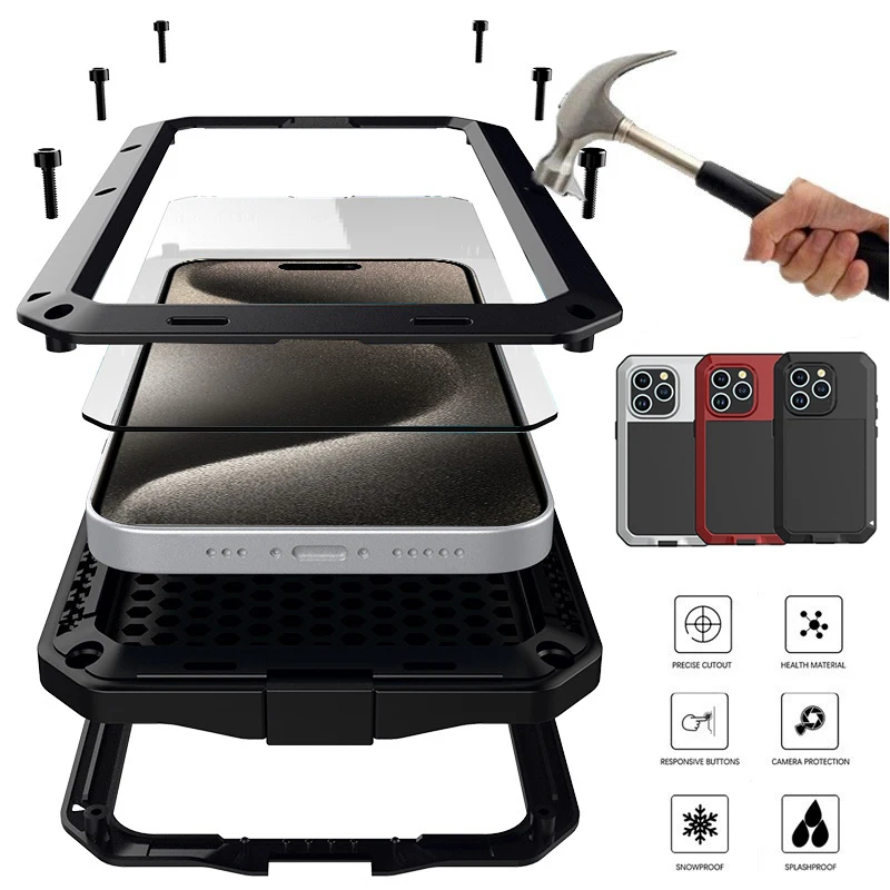 حافظة لهاتف آيفون 16e 15 14 13 - مراجعة Heavy Duty 360 Full Body Protective Case وسعره