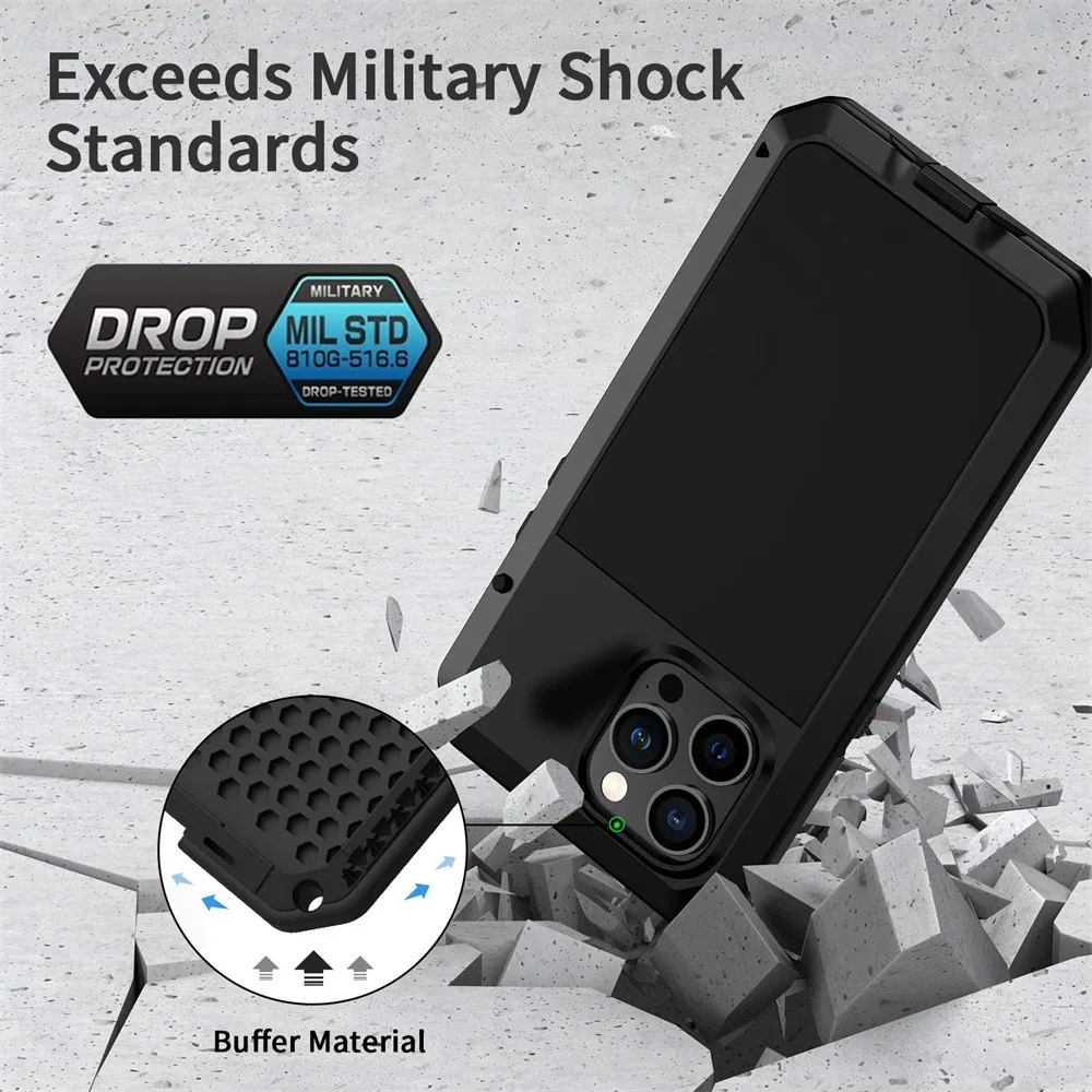 حافظة لهاتف آيفون 16e 15 14 13 - مراجعة Heavy Duty 360 Full Body Protective Case وسعره