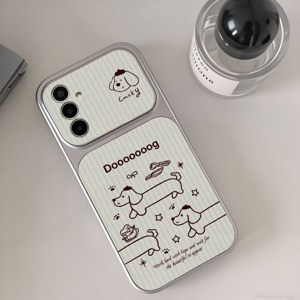 جراب هاتف بتصميم كلب داشهند كر - مراجعة Cute Cartoon Wrist Strap Silicone Case وسعره