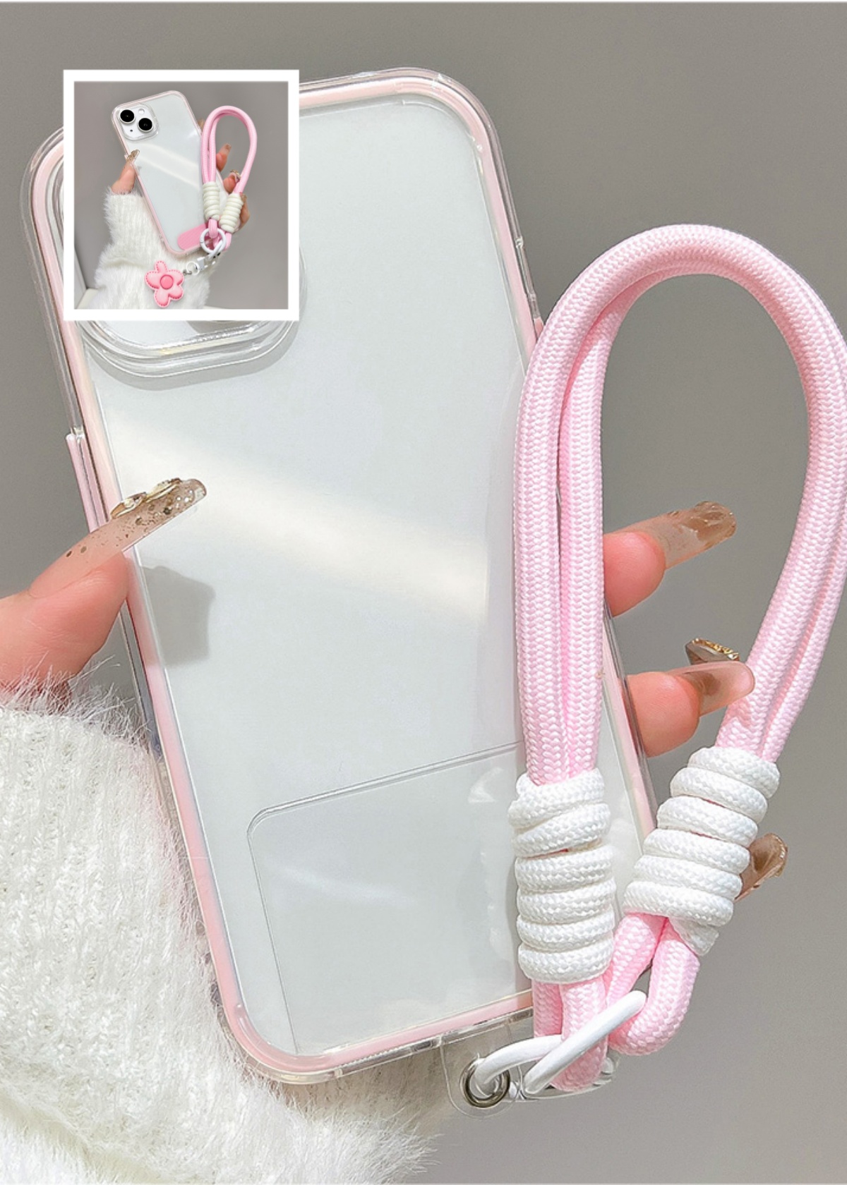 غطاء هاتف فاخر بألوان الحلوى م - مراجعة Clear Shockproof Bumper Case وسعره
