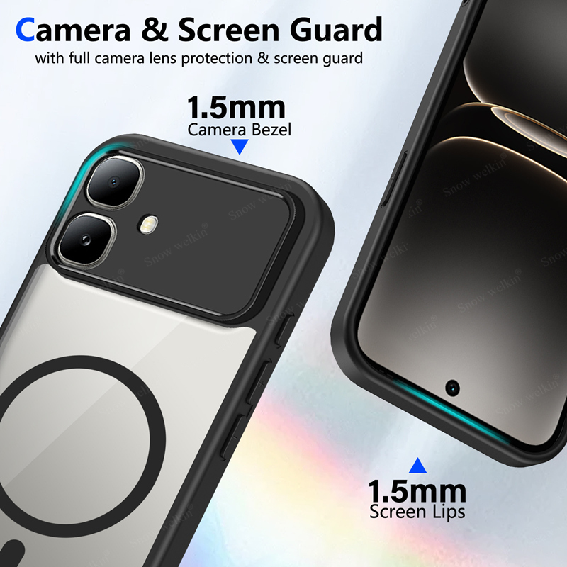 غطاء سيليكون شفاف مغناطيسي لها - مراجعة Clear Shockproof Bumper Case وسعره