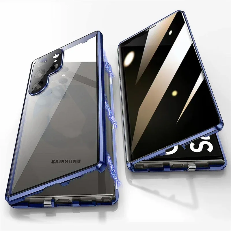 حافظة هاتف معدنية زجاجية مزدوج - مراجعة Anti Spy Privacy Glass Case وسعره