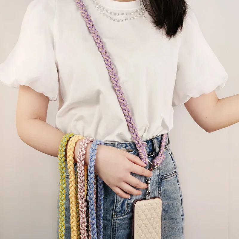 جبل الكتف مضفر حزام قوي الحبل  - مراجعة Crossbody Lanyard Neck Strap Case وسعره