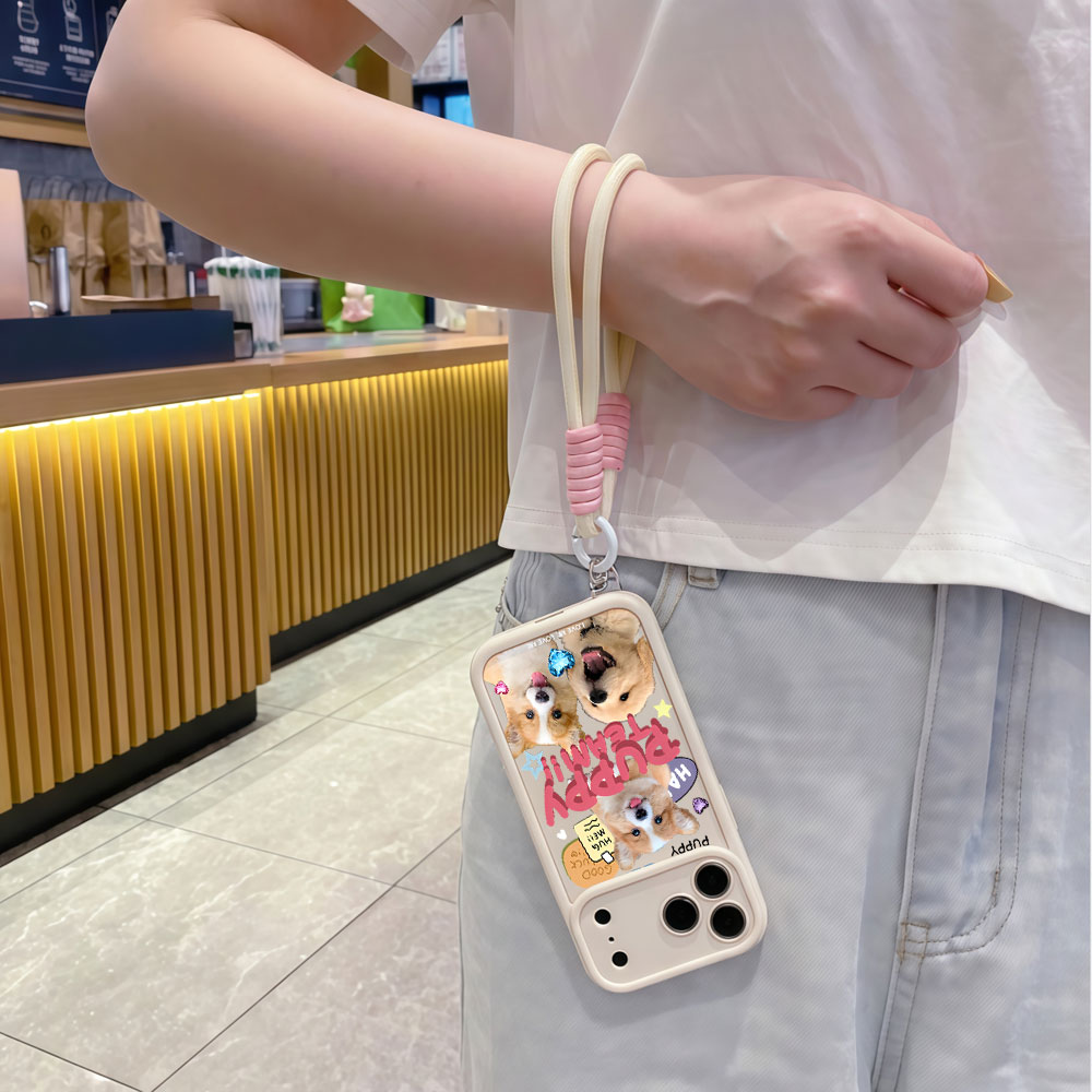 حافظات هواتف ناعمة مع حزام معص - مراجعة Cute Cartoon Wrist Strap Silicone Case وسعره