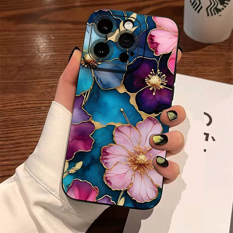 خمر الأزهار نمط لينة حافظة هات - مراجعة Vintage Floral Pattern Soft Case وسعره