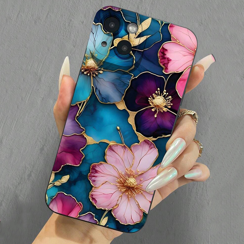 خمر الأزهار نمط لينة حافظة هات - مراجعة Vintage Floral Pattern Soft Case وسعره