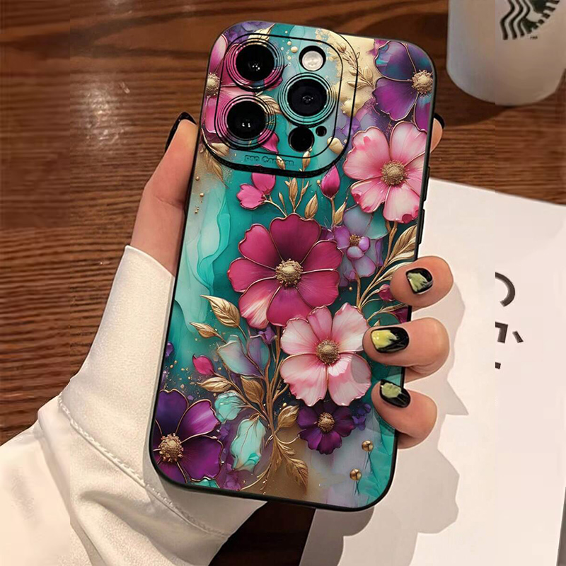 خمر الأزهار نمط لينة حافظة هات - مراجعة Vintage Floral Pattern Soft Case وسعره