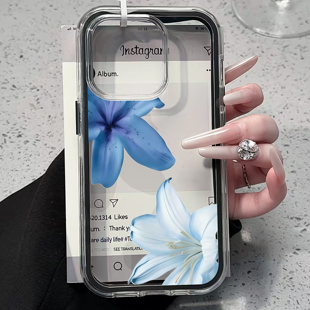 غطاء هاتف شفاف بتصميم زهرة الز - مراجعة Clear Shockproof Bumper Case وسعره