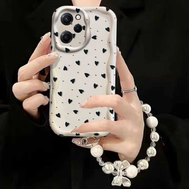 غطاء حماية لهواتف RENO 15 15F  - مراجعة Cute Cartoon Wrist Strap Silicone Case وسعره
