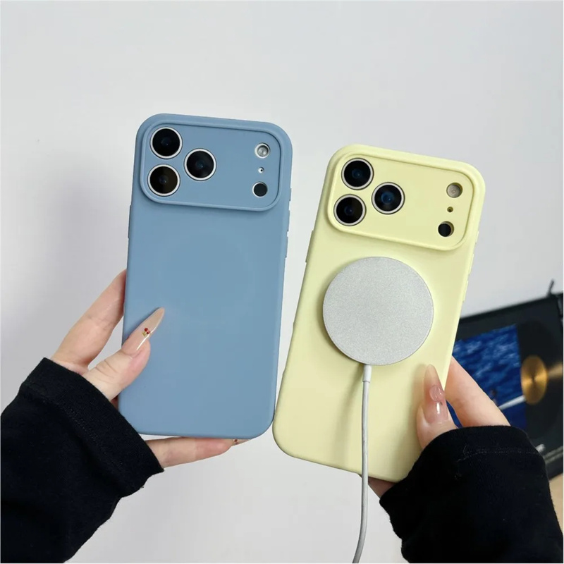 غطاء هاتف مغناطيسي من السيليكو - مراجعة Liquid Silicone Magnetic Phone Case وسعره