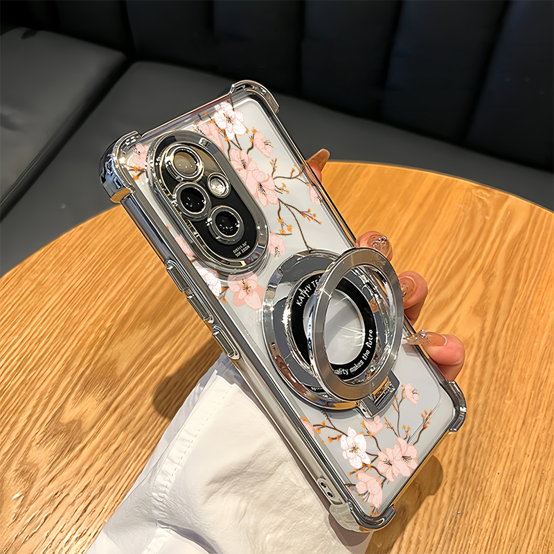 غطاء هاتف مطبوع عليه زهور لهات - مراجعة Clear Shockproof Bumper Case وسعره