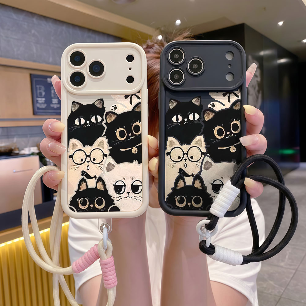 جراب هاتف مقاوم للصدمات بتصميم - مراجعة Cute Cartoon Wrist Strap Silicone Case وسعره