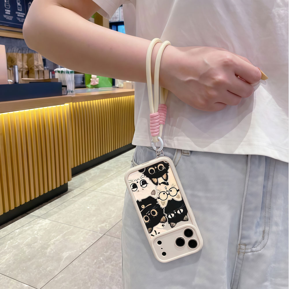 جراب هاتف مقاوم للصدمات بتصميم - مراجعة Cute Cartoon Wrist Strap Silicone Case وسعره