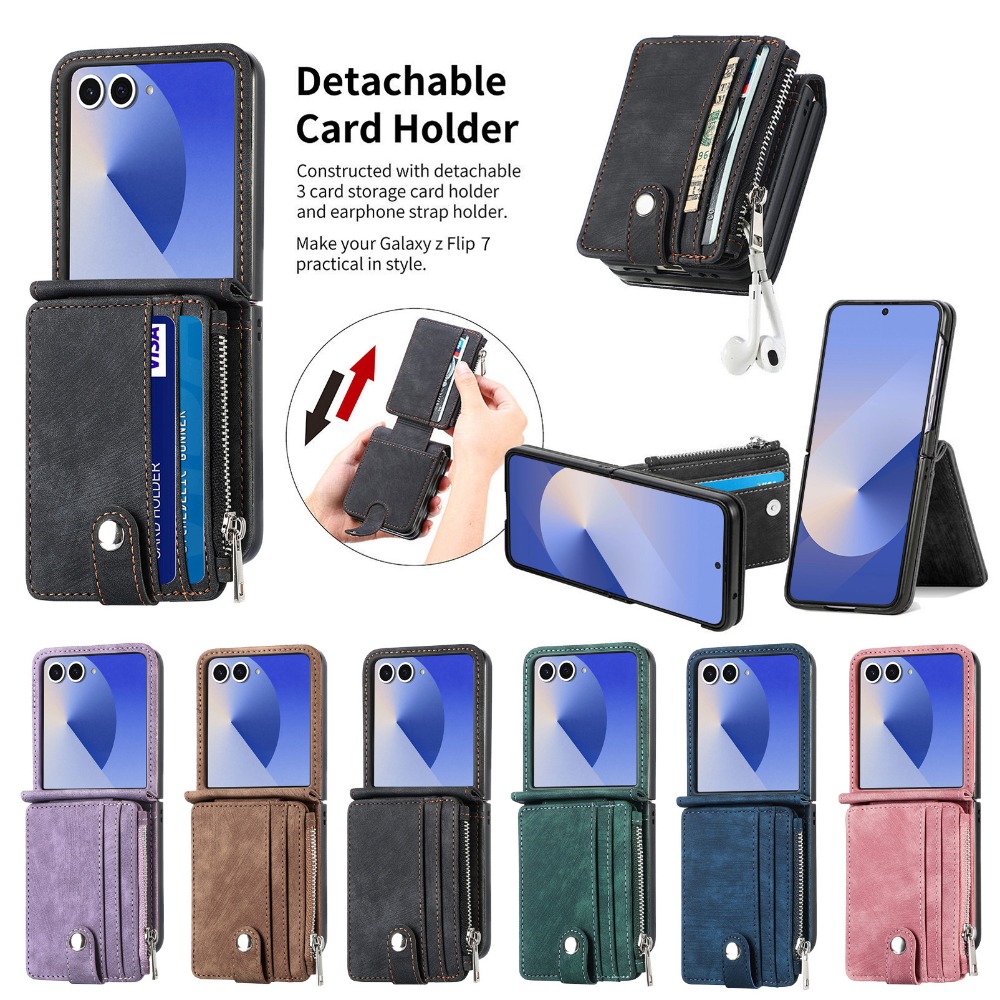 2-in-1 انفصال حامل بطاقة المحف - مراجعة Leather Wallet Card Holder Phone Cover وسعره