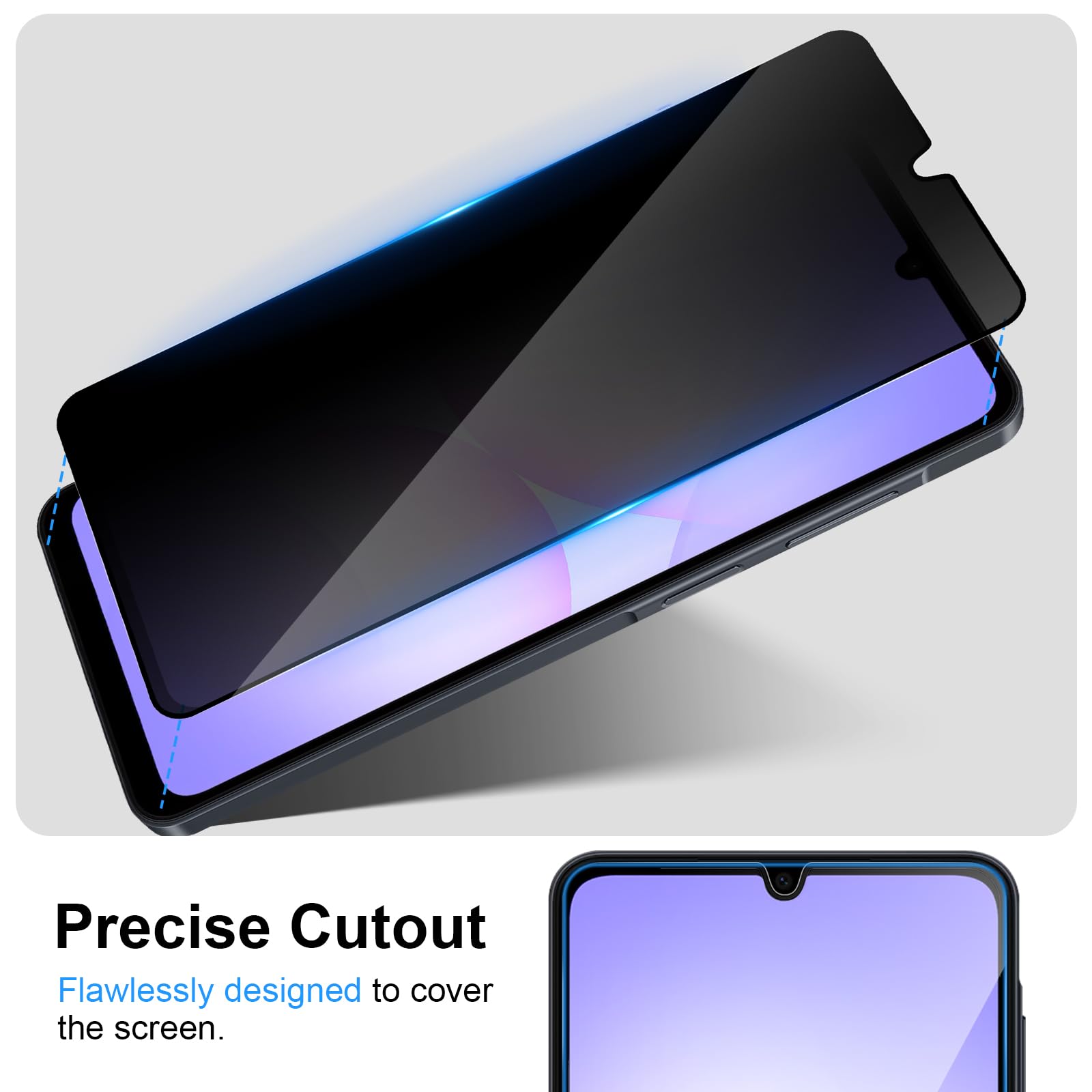 واقي شاشة مضاد للتجسس لهاتف سا - مراجعة Anti Spy Privacy Glass Case وسعره