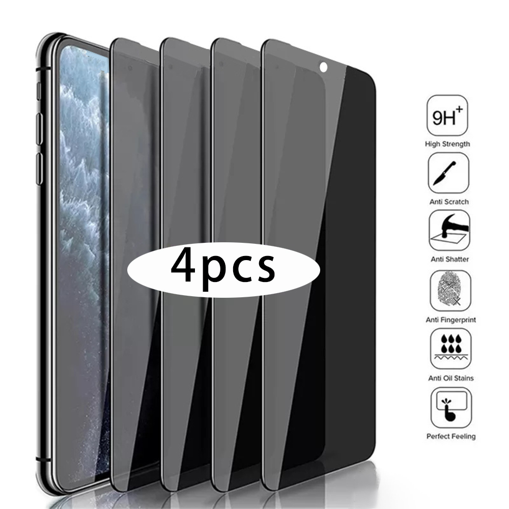 4 قطعة مكافحة Peeking الزجاج ا - مراجعة Anti Peek Privacy Tempered Glass وسعره