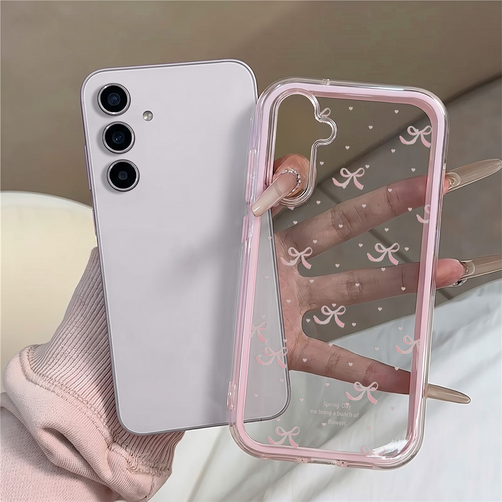 غطاء هاتف ناعم بتصميم فيونكة و - مراجعة Clear Shockproof Bumper Case وسعره