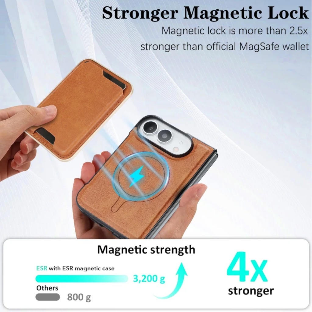 محفظة جلدية قابلة للفصل مع حام - مراجعة Leather Wallet Card Holder Phone Cover وسعره