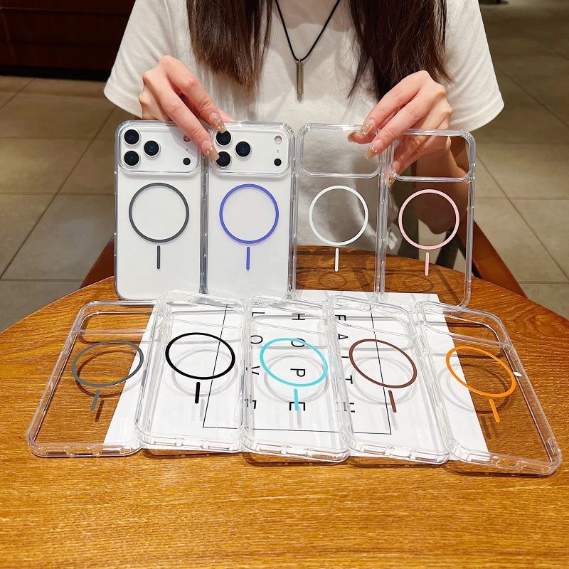 غطاء شحن لاسلكي مغناطيسي فاخر  - مراجعة Clear Shockproof Bumper Case وسعره