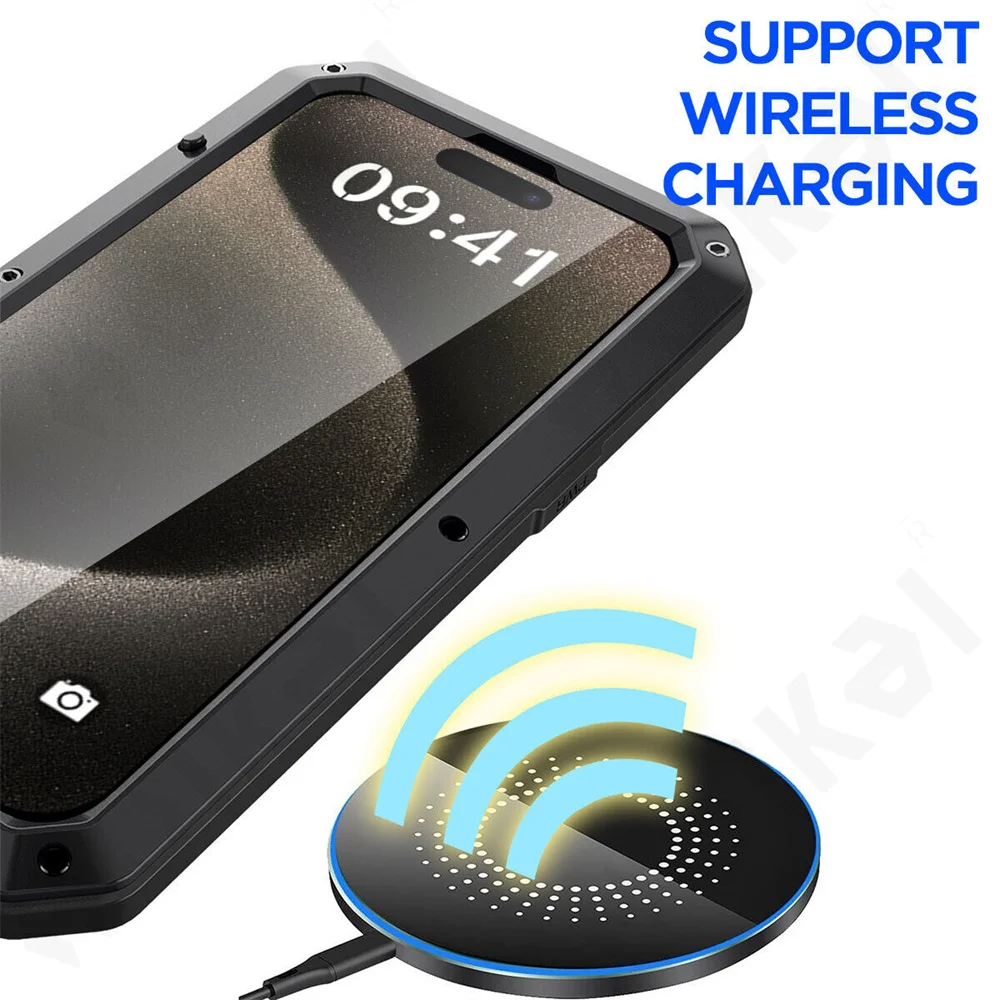 غطاء واقي مقاوم للصدمات معدني  - مراجعة Heavy Duty 360 Full Body Protective Case وسعره