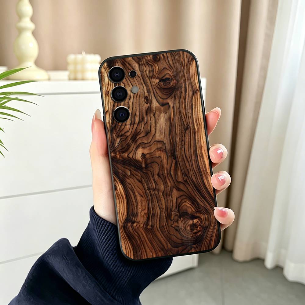 غطاء هاتف بنمط خشبي عتيق من ال - مراجعة Vintage Floral Pattern Soft Case وسعره