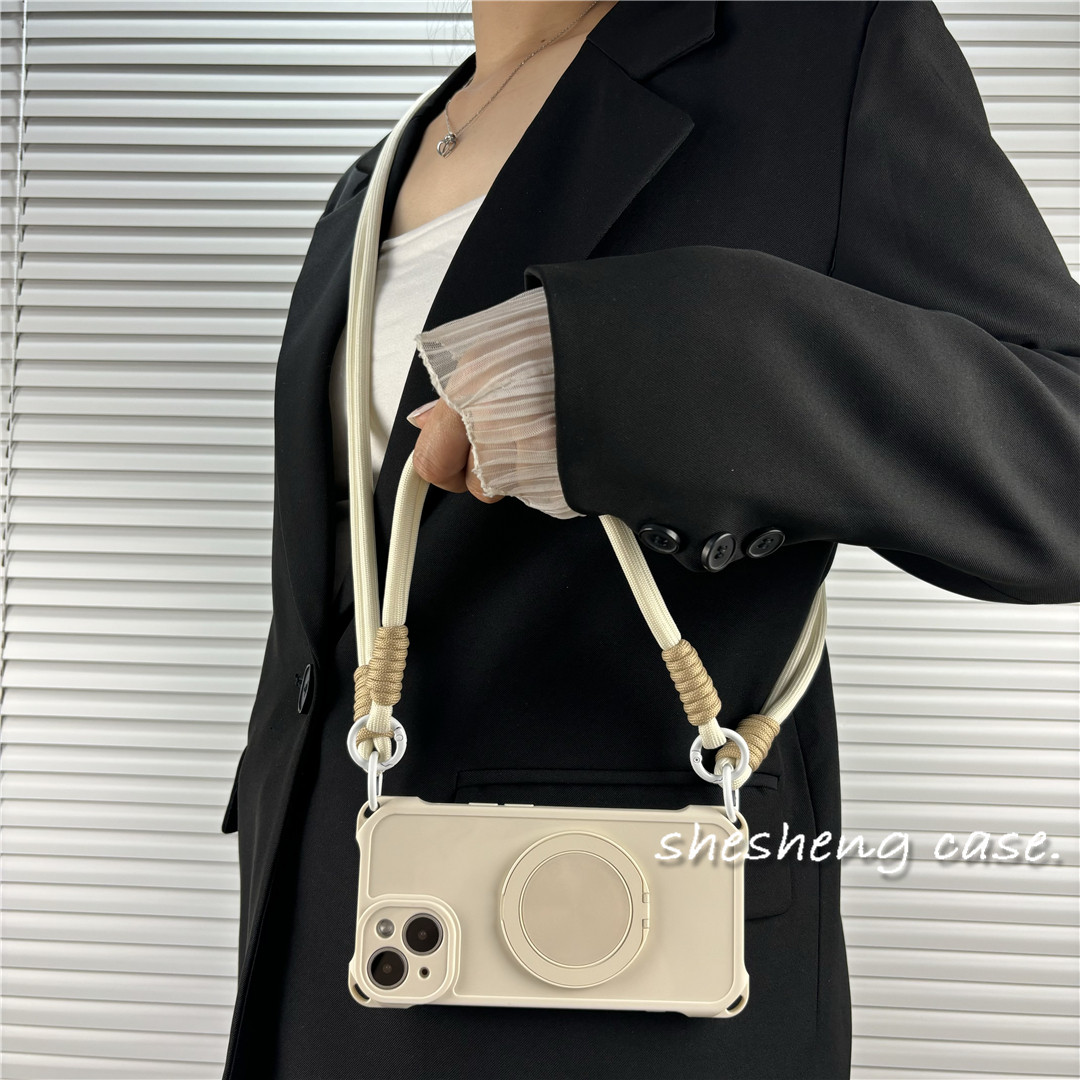 حافظة هاتف بحزام للرقبة لهاتف  - مراجعة Crossbody Lanyard Neck Strap Case وسعره