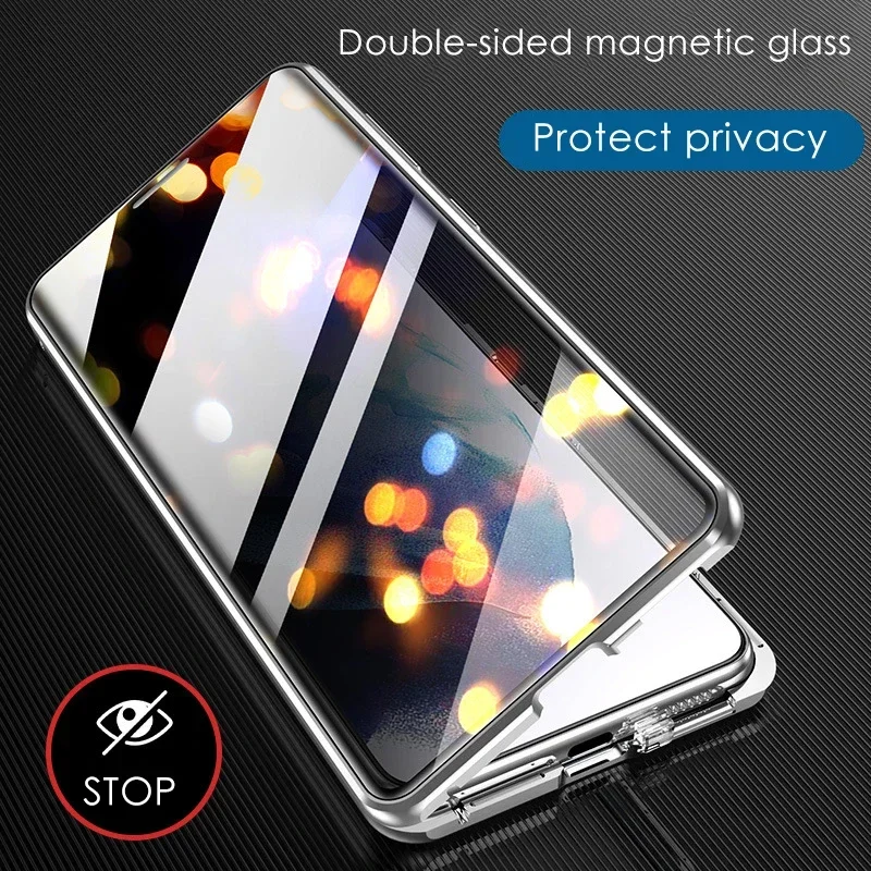 جراب هاتف زجاجي مقوى مزدوج الج - مراجعة Anti Spy Privacy Glass Case وسعره