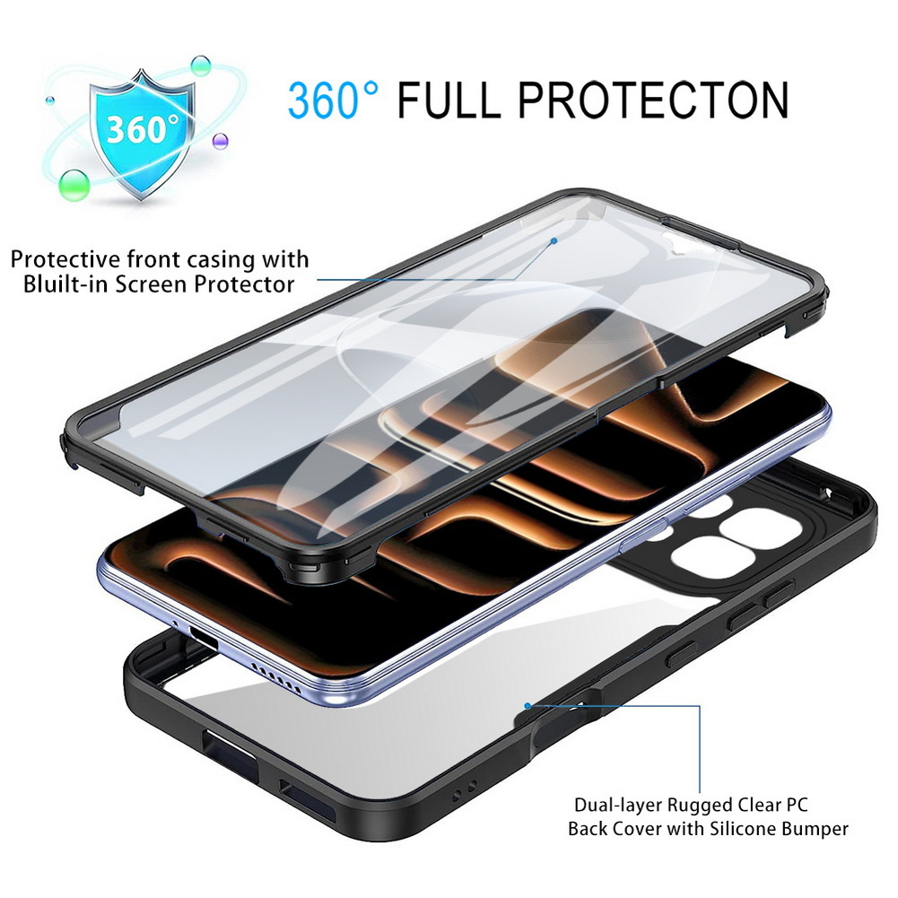 فاخر شفاف 360 درجة °   غطاء ها - مراجعة Heavy Duty 360 Full Body Protective Case وسعره