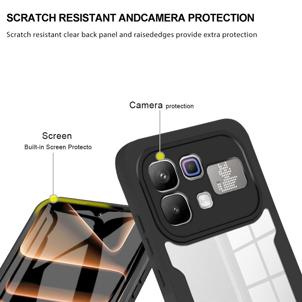 فاخر شفاف 360 درجة °   غطاء ها - مراجعة Heavy Duty 360 Full Body Protective Case وسعره